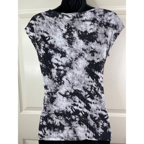 Ann Taylor Top Womens Sleeveless Black Multi Cotton Modal Round Neck Size Small - Picture 8 of 10